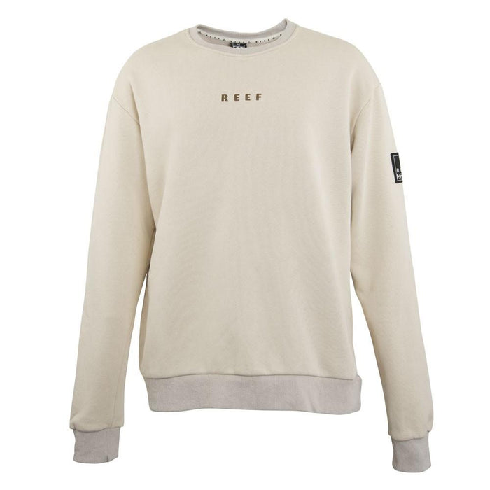 Poleron Men Crew Beige Palm