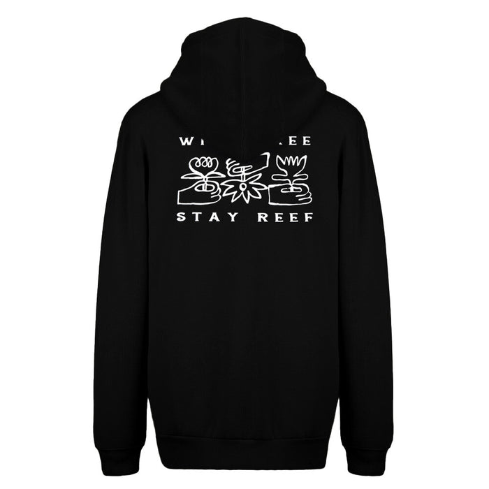 Polerón Reef Men Full Zipper Wild and Free Black