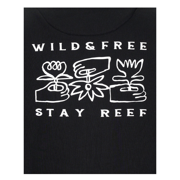 Polerón Reef Men Full Zipper Wild and Free Black