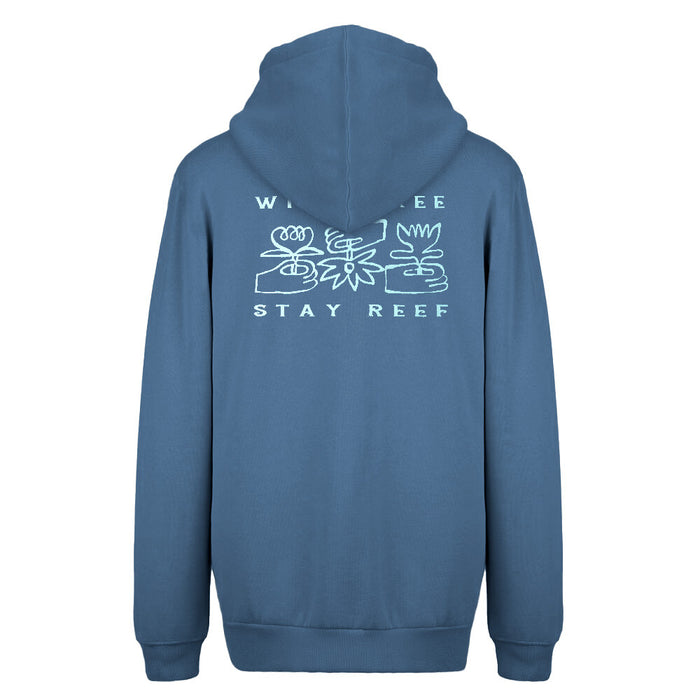 Polerón Reef Men Full Zipper Wild and Free Blue