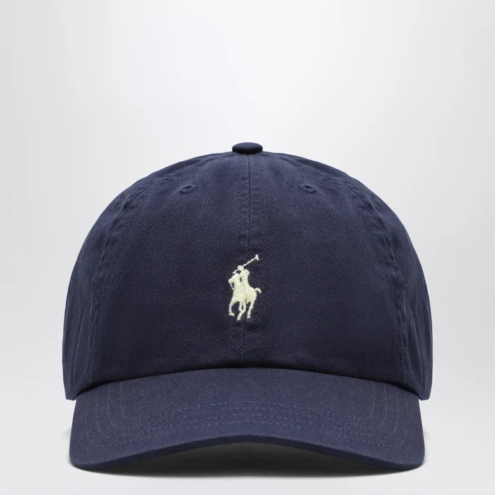 Polo Ralph Lauren - Navy blue cotton baseball cap Brand Apparel & Accessories > Clothing Accessories > Hats U