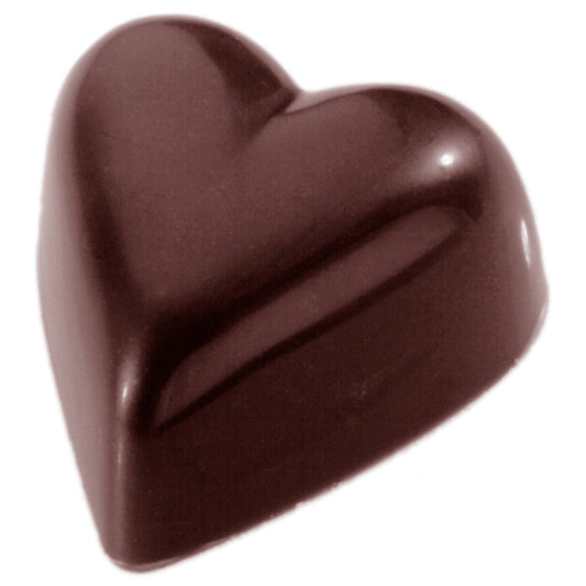 Polycarbonate Heart Chocolate Mold - 24 Forms (11g) - 1.25 inch
