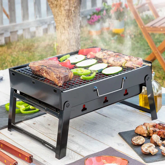 Portable & Fold-able BBQ Grill | Space Saver BBQ Grill