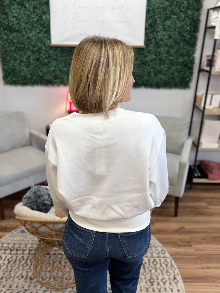 Quinnlee Pullover - White