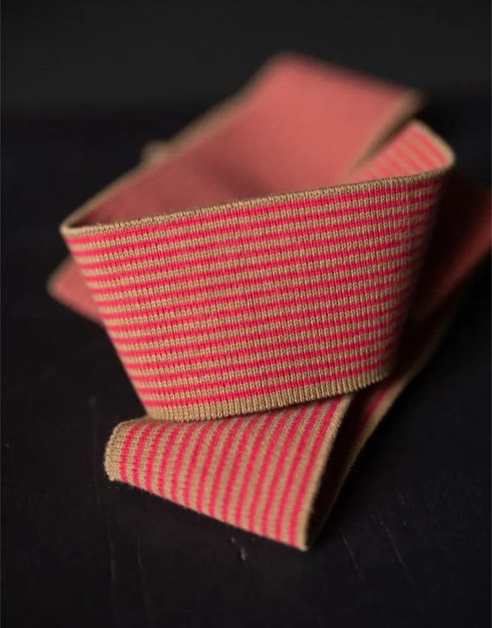 Raspberry Rush Cotton Ribbing, Merchant and Mills
