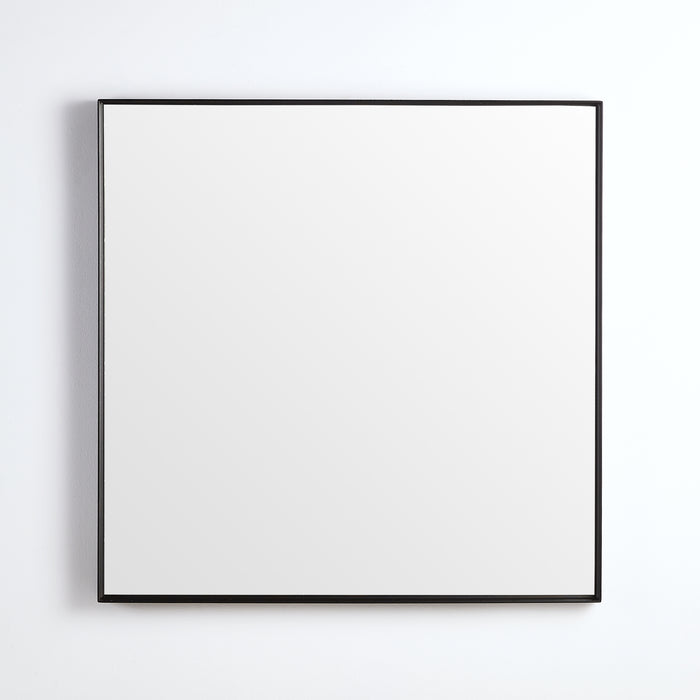 Rectangular Matte Black Framed Mirror 450-1200mm