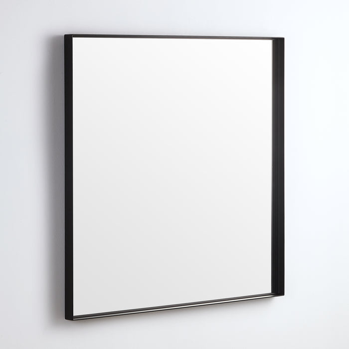 Rectangular Matte Black Framed Mirror 450-1200mm