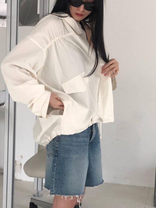 【REPELLER 2025SS】Puckering Wind Jumper