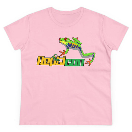 Repticon Women's Midweight Cotton Tee w/ Red-Eyed Tree Frog