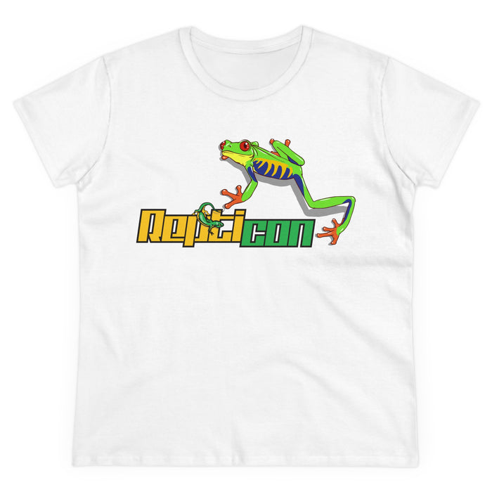 Repticon Women's Midweight Cotton Tee w/ Red-Eyed Tree Frog