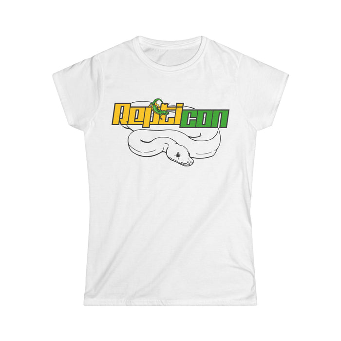 Repticon Women's Softstyle Tee w/ White Ball Python