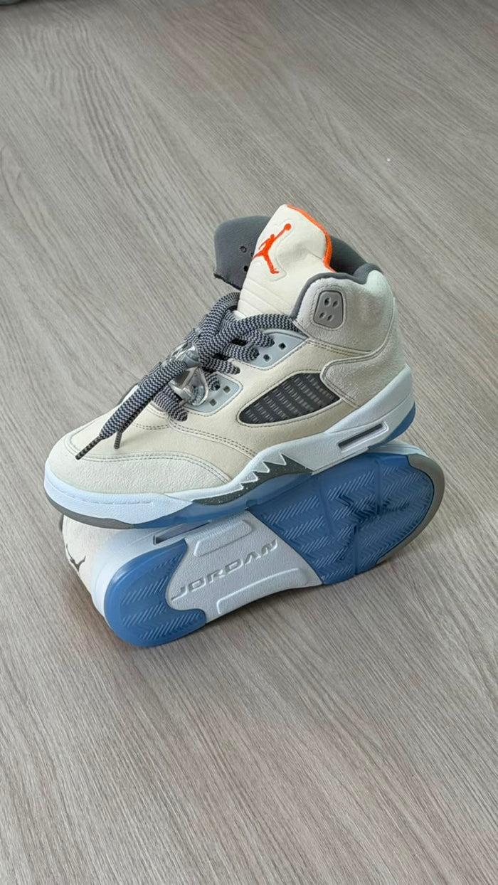 JORDAN RETRO 5 OG WHITE BLUE