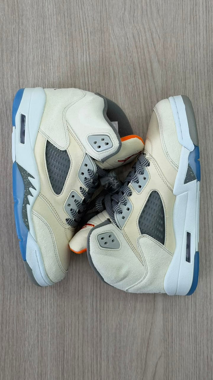 JORDAN RETRO 5 OG WHITE BLUE