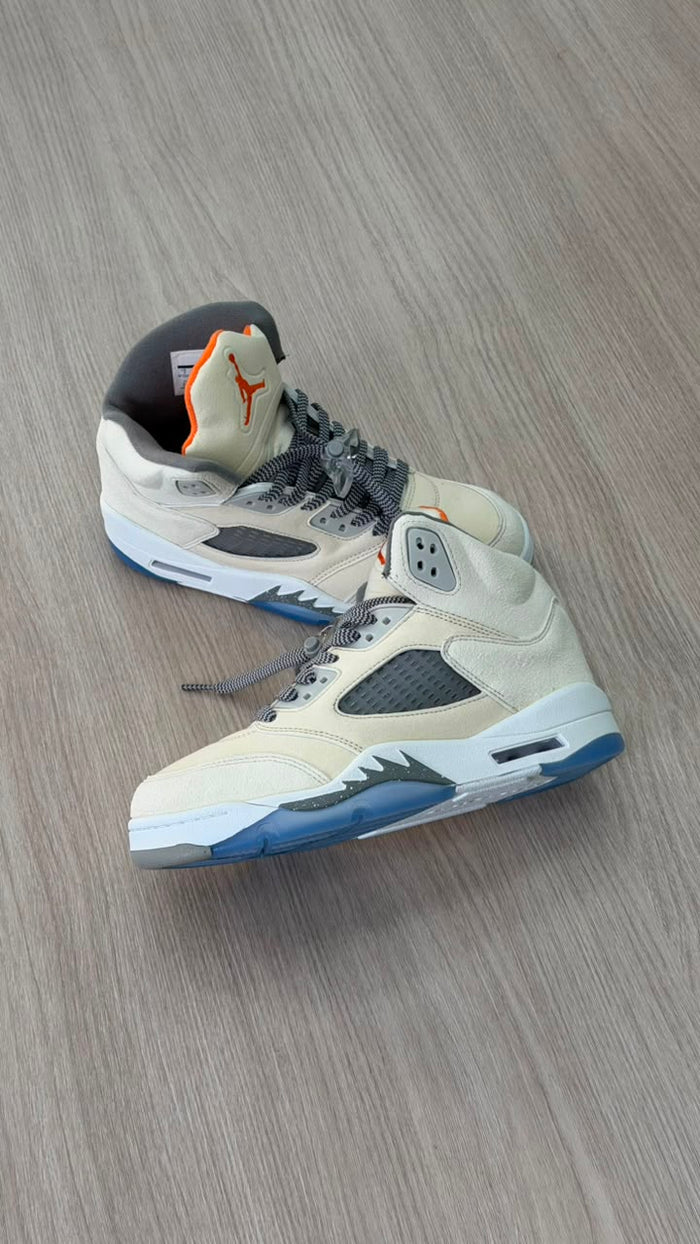 JORDAN RETRO 5 OG WHITE BLUE