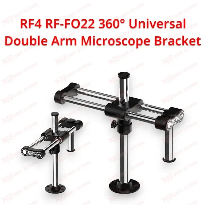 RF4 RF-FO22 360° Universal Double Arm Microscope Bracket