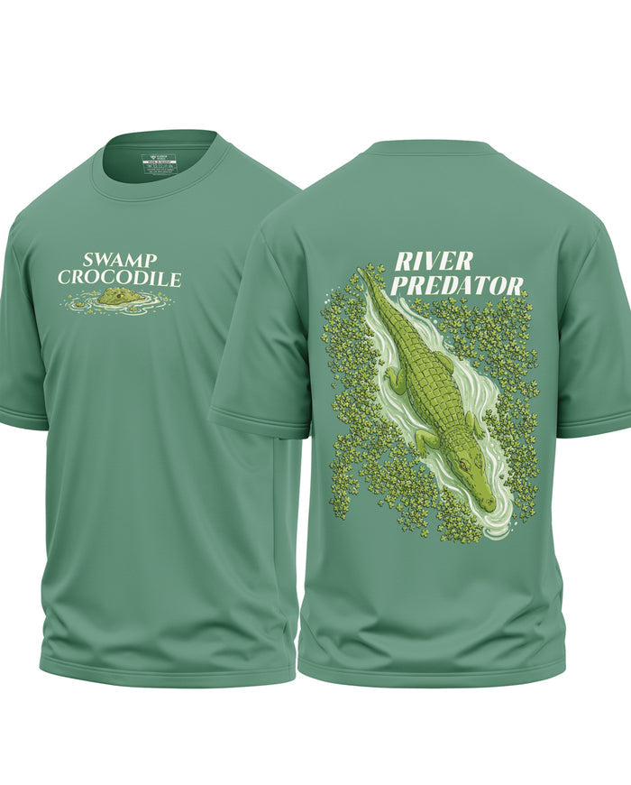 River Predator Crocodile Oversized T-Shirt