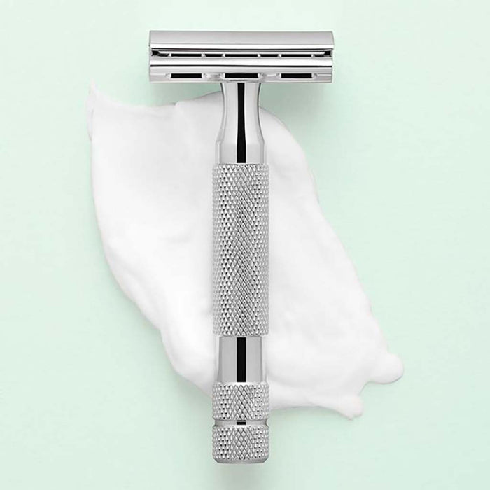 Rockwell 6C Adjustable Safety Razor White Chrome