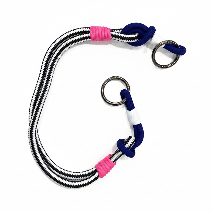 Rope Addon 08 - black white chevron navy pink hero shot