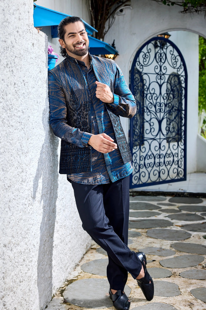 Buy men open jacket kurta