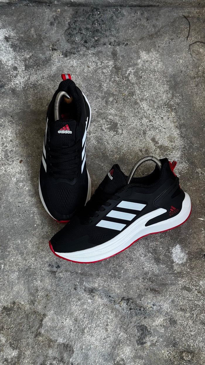 ADIDAS  RUN NEGRO ROJO