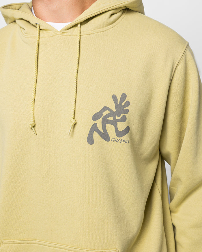 Running Man Hooded Sweatshirt - Lime