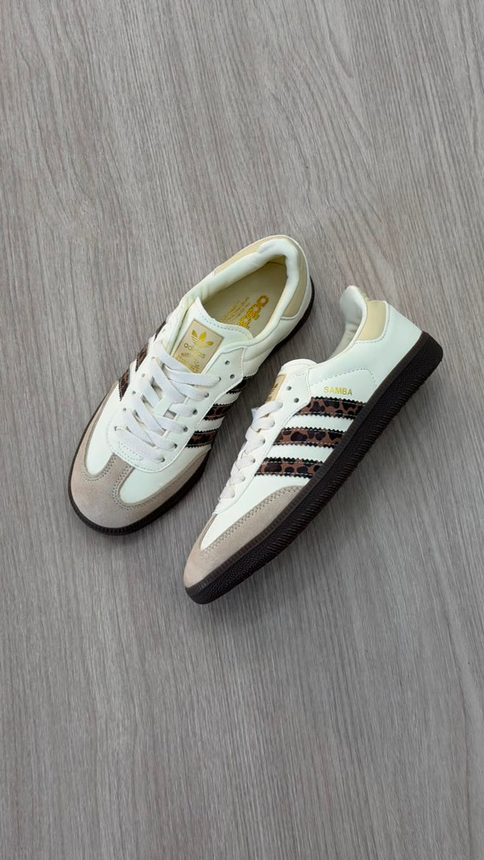 ADIDAS SAMBA CLASICO BLANCO LEOPARDIN