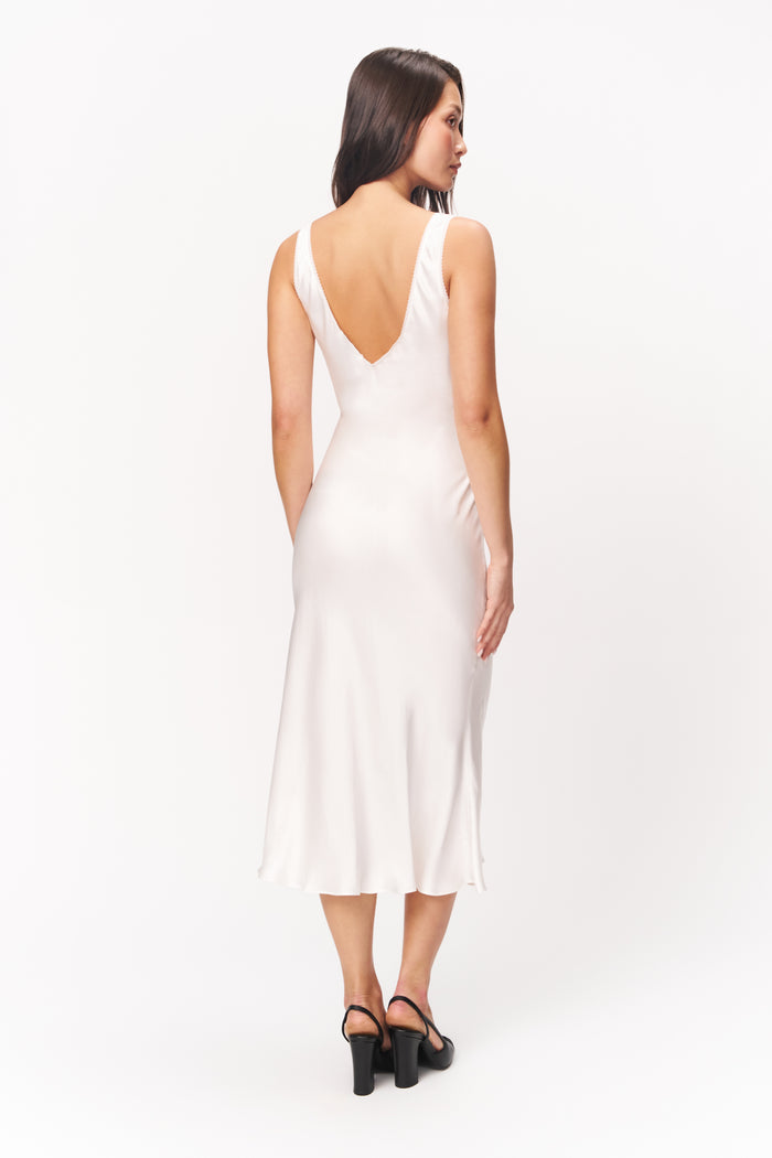 Scaosi Slip Dress in Ivory