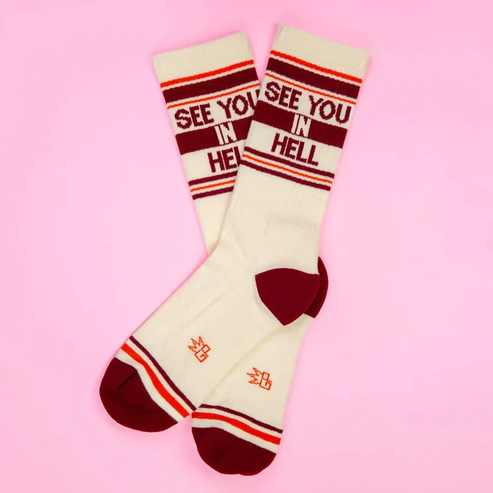 SEE YOU IN HELL CREW SOCKS