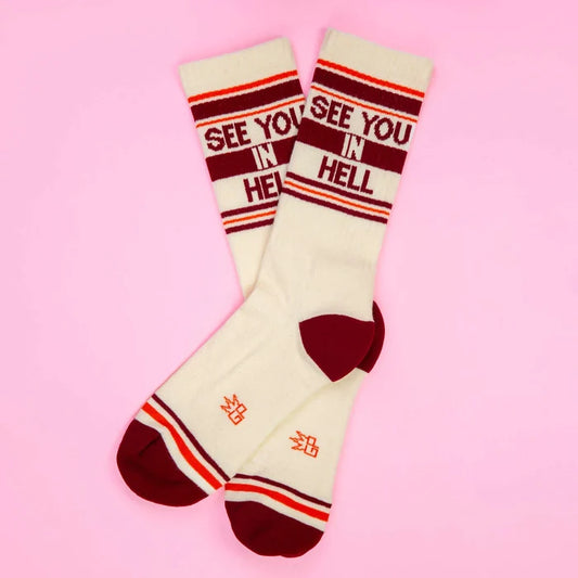SEE YOU IN HELL CREW SOCKS