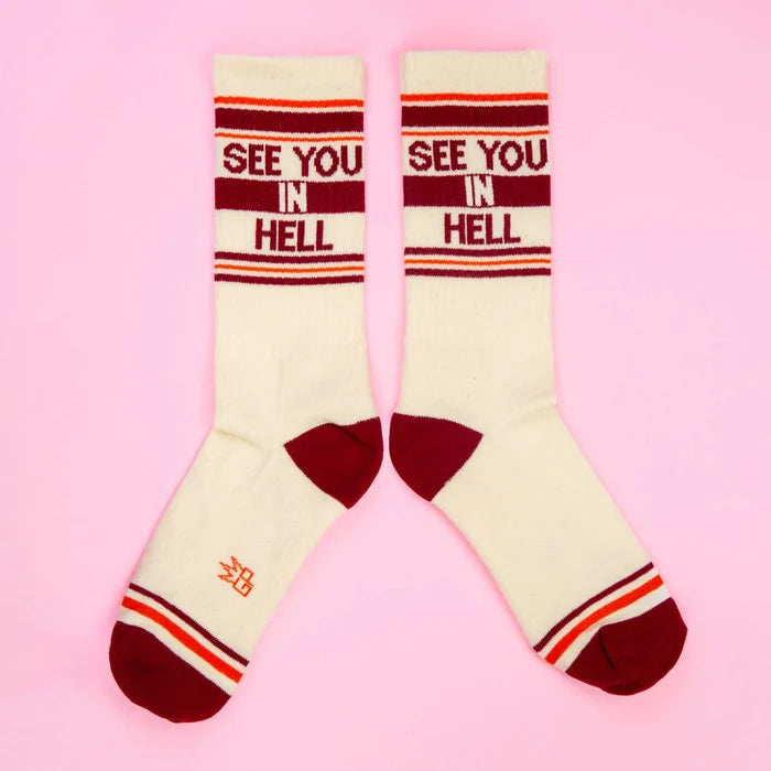 SEE YOU IN HELL CREW SOCKS