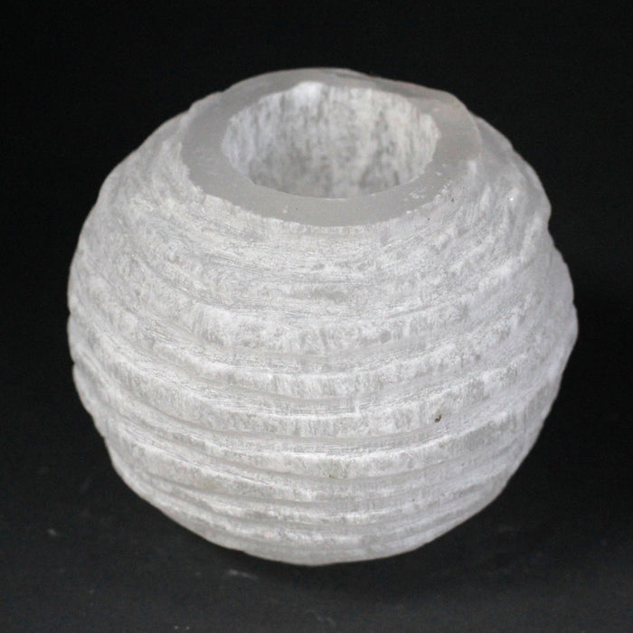 Earthstore® Selenite Snowball T-Light Candle Holder; Angelic; healing; reiki; kindness