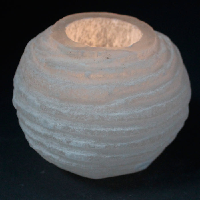 Earthstore® Selenite Snowball T-Light Candle Holder; Angelic; healing; reiki; kindness