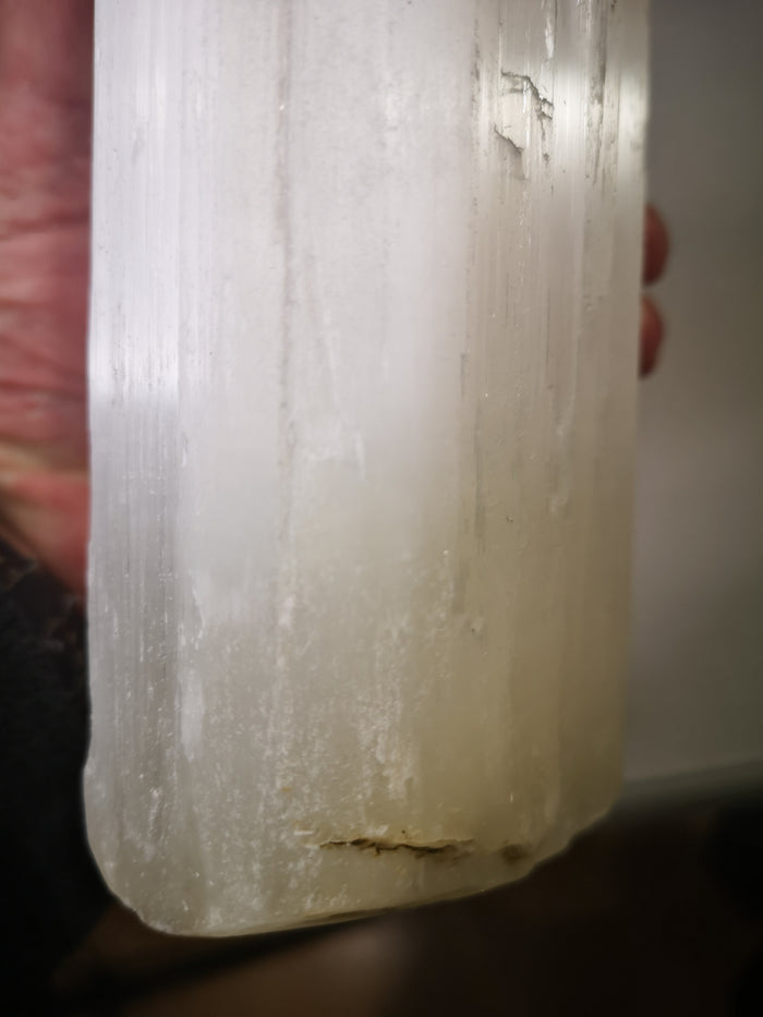 Earthstore® Selenite White Twin Peaked Tower Lamp (26cm≈10in and 40cm≈16in)