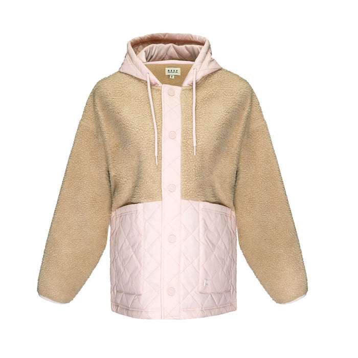Sherpa Reef Women Buttons Pink Beige