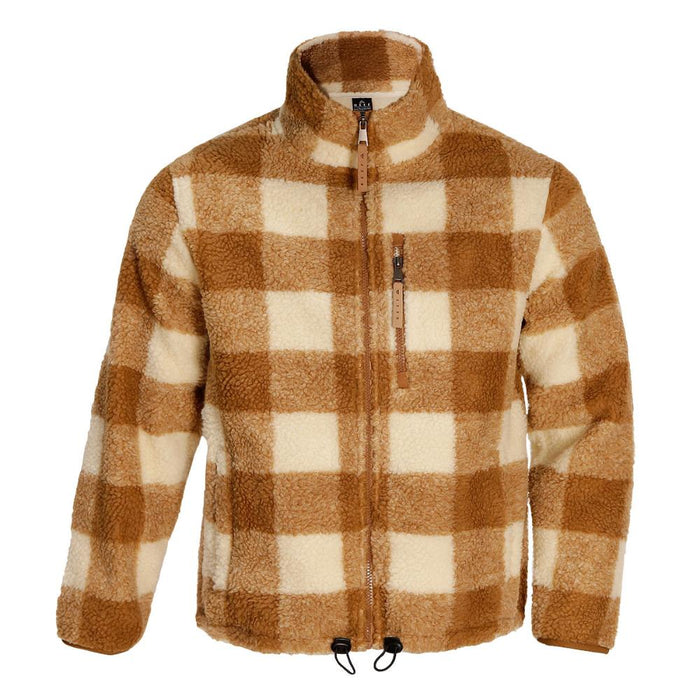 Sherpa Women Full Zipper Brown Beige