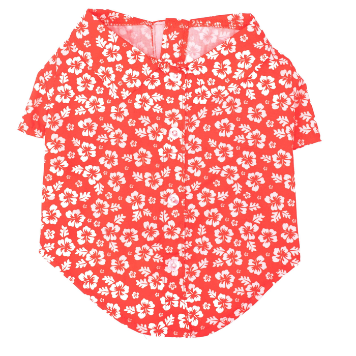 ALOHA-CORAL-DOG-SHIRT