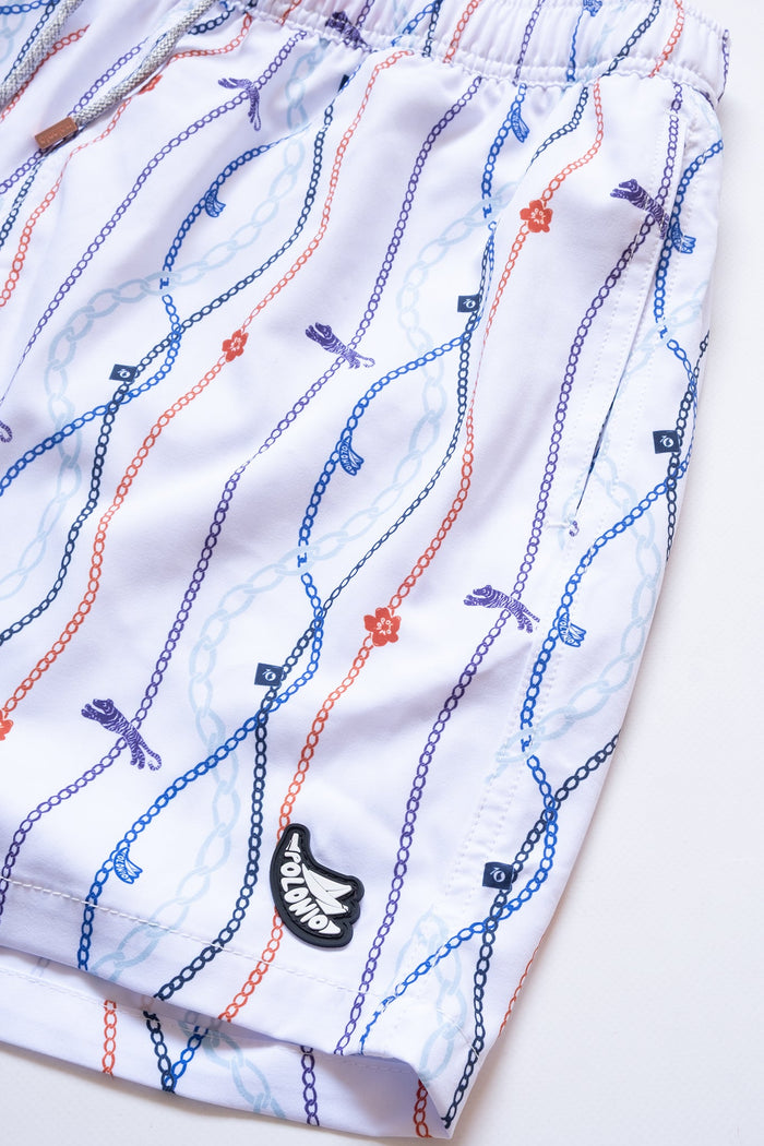 Short de Baño Chain Gang Classic White - Polonio Uruguay