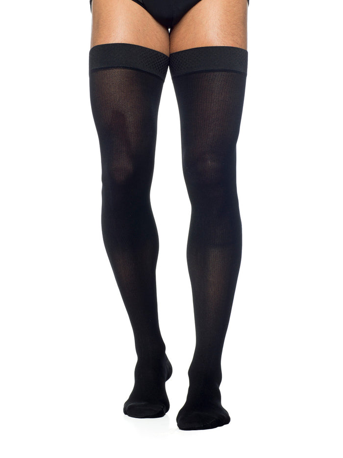 Sigvaris Select Comfort Men's Thigh High W/ Grip Top 20-30mmHg - Compression Level: Firm 20-30 MmHg - Male - Leg