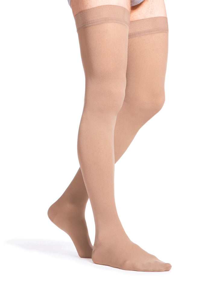 Sigvaris Select Comfort Men's Thigh High W/ Grip Top 20-30mmHg - Compression Level: Firm 20-30 MmHg - Male - Leg