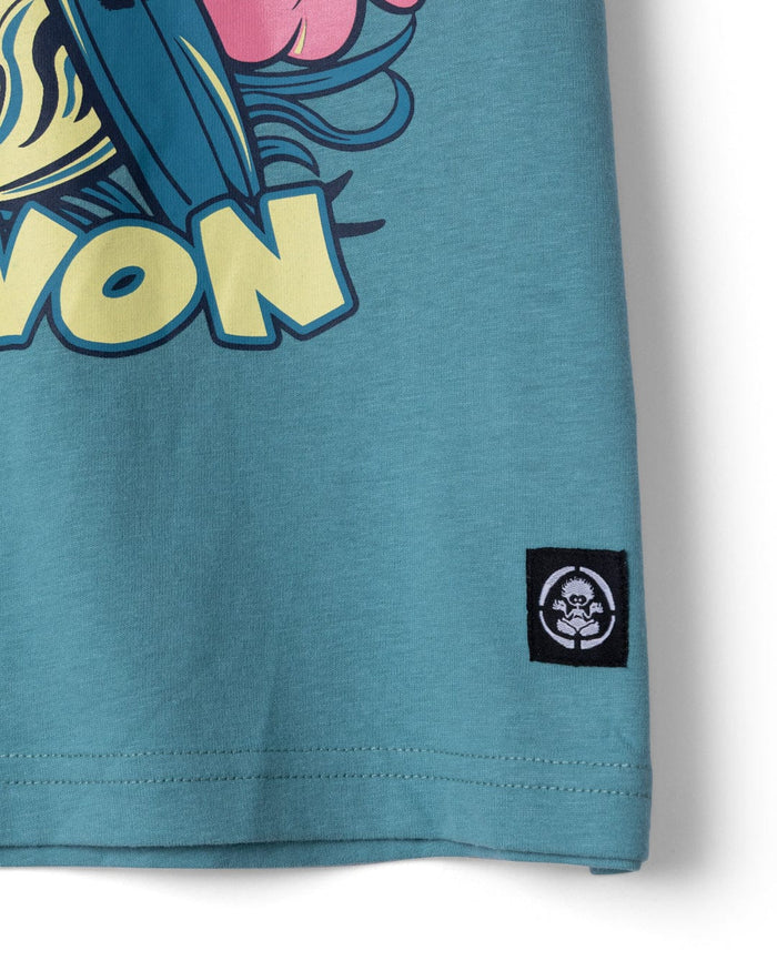 Sip N Dip Devon Kids Short Sleeve T-Shirt in Blue