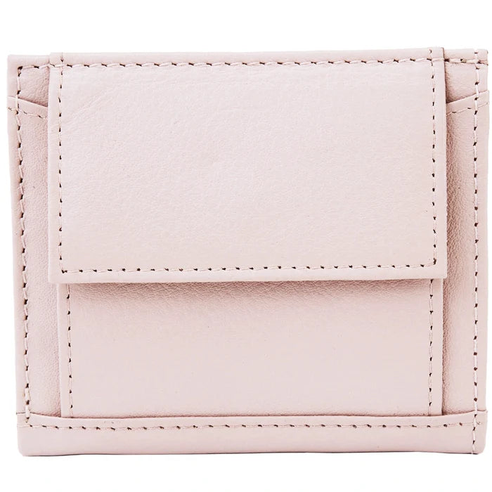 Mały portfel damski WINGS ze skóry naturalnej PINK LEATHER COLLECTION