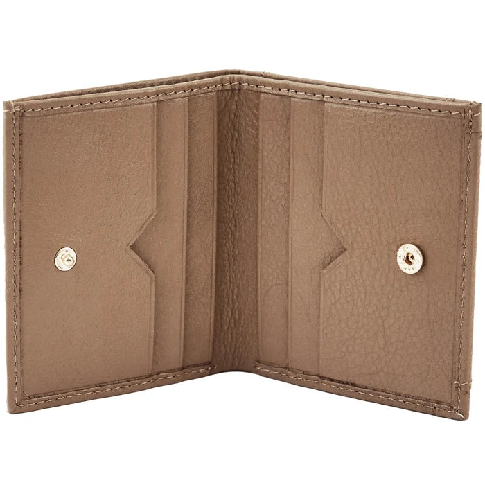 Mały portfel damski WINGS ze skóry naturalnej BEIGE LEATHER COLLECTION