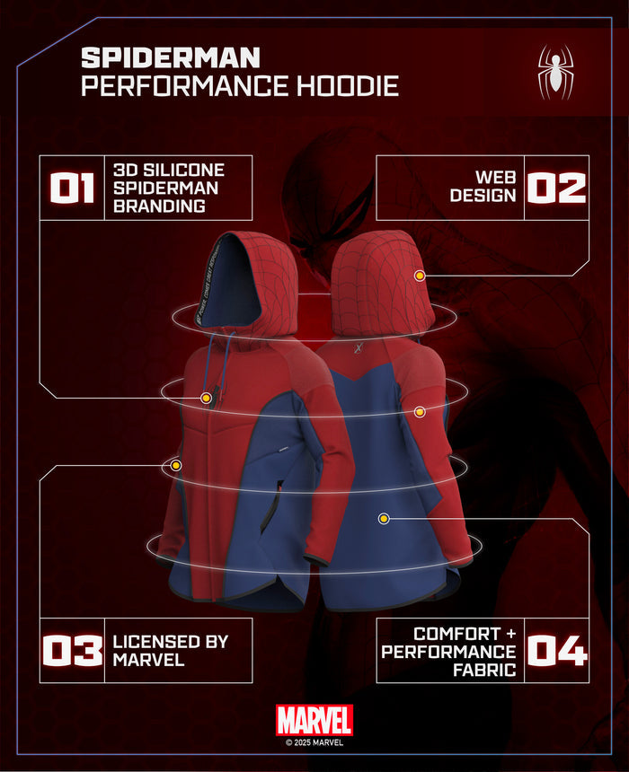 SPIDER-MAN Limited Edition Performance Zip-Up Hoodie 1 of 500