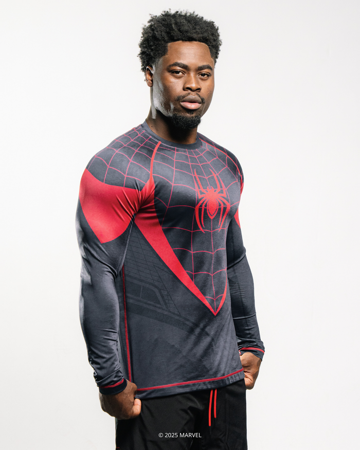 Spider-Man Miles Morales Compression Long Sleeve