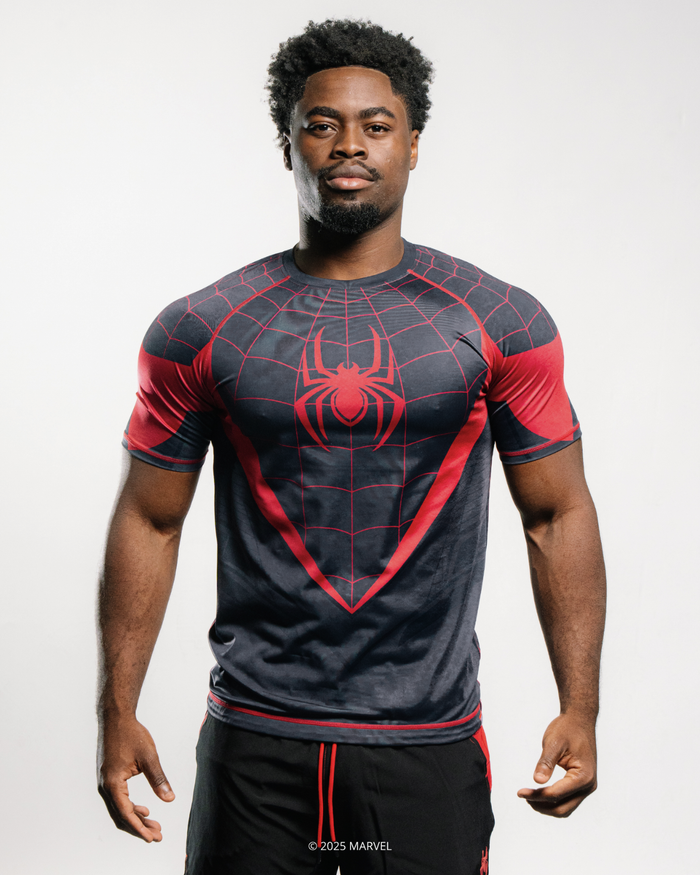 Spider-Man Miles Morales Compression Short Sleeve