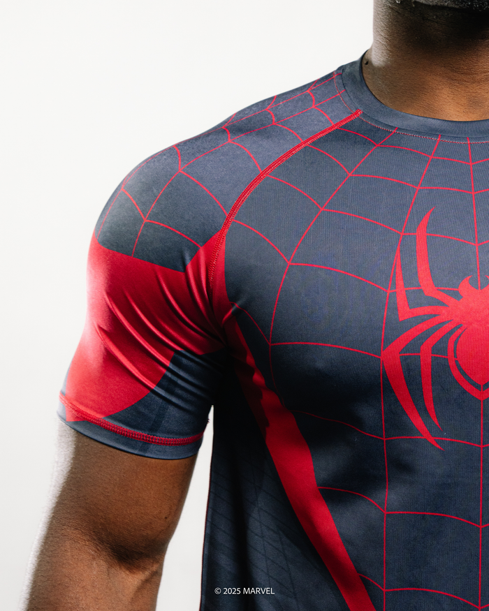 Spider-Man Miles Morales Compression Short Sleeve