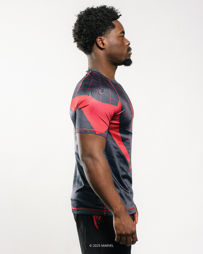 Spider-Man Miles Morales Compression Short Sleeve