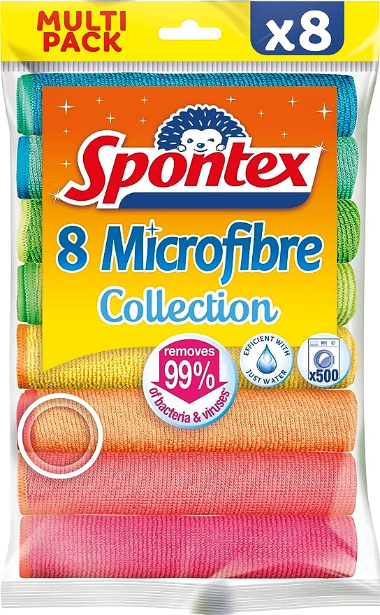Spontex Microfibre Multi-Purpose Cloths - Shoppers-kart.com