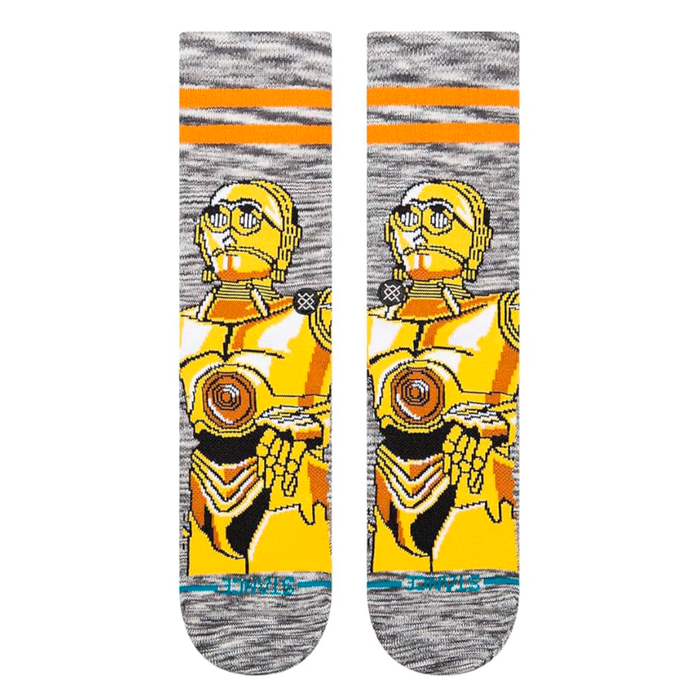 Stance Sock C3PO Crew Gold Grey