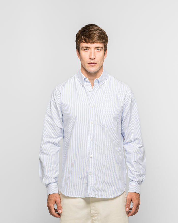 Standard Oxford BD Shirt - Pale Blue Stripe